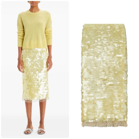 New Tory Burch Sequinned Shell Skirt - Picture 1 of 12